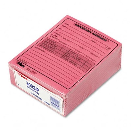 Tops Tops 3002P Important Message  One-Sided  4-1/4 x 5-1/2  12 50-Sheet Pads/Pk 3002P